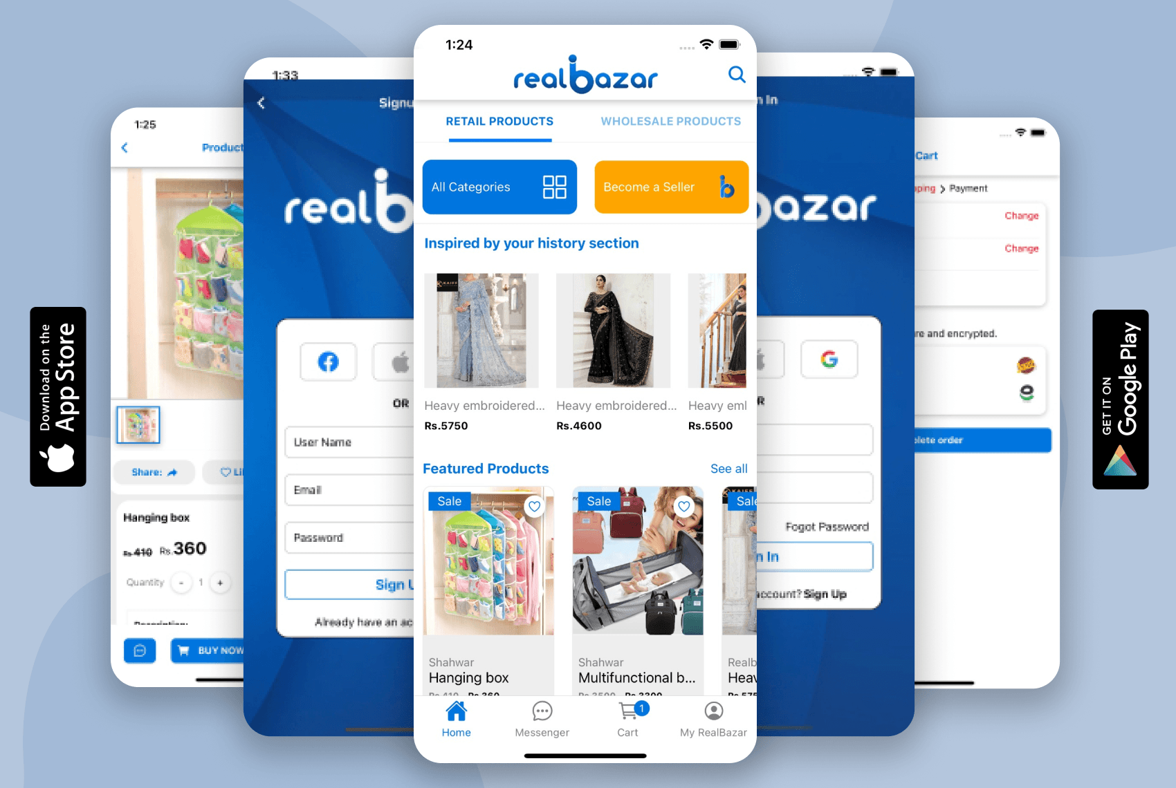 E-commerce Hybrid Mobile App By using React-native